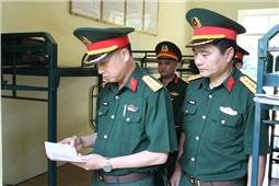 Quân khu kiểm tra hoạt động các mặt công tác tại Bộ CHQS tỉnh Cao Bằng